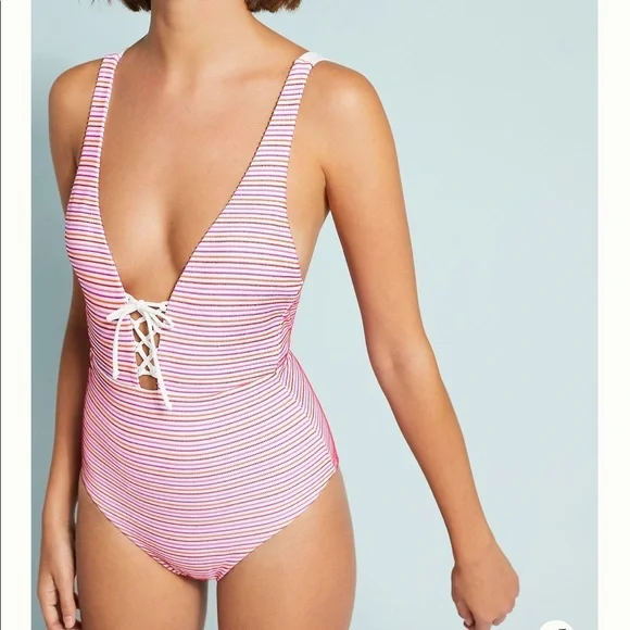 Anthropologie ONIA one piece swimsuit new med 🐚🐚 - Picture 4 of 7